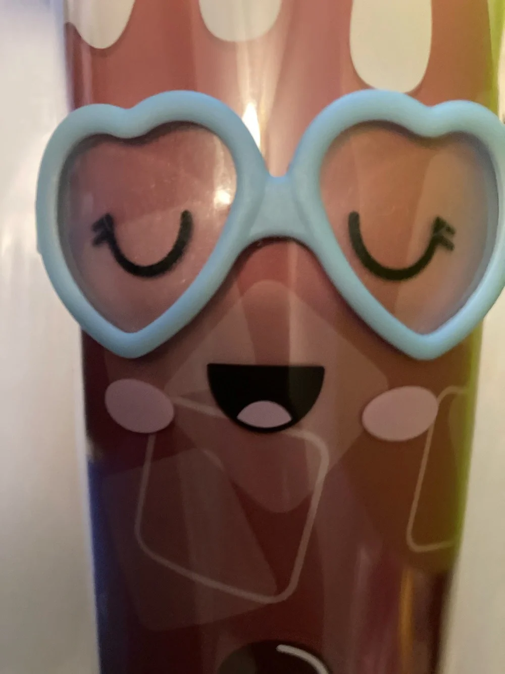 Cologear Blue-Accented Brown Novelty Ice Cream Tumbler